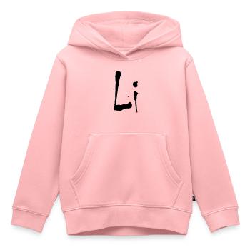 li - Kinder Premium Organic Hoodie - Rosa - Vorne - AI Model Kid Female (0cm)