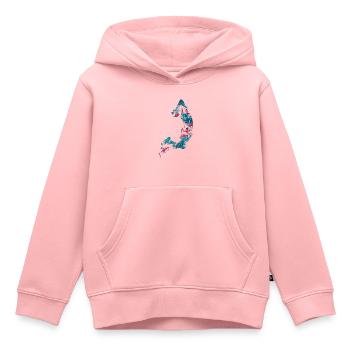 Basket-ball - Sweat Premium à capuche enfant bio - rose - Devant - AI Model Kid Female (0cm)
