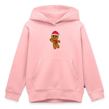 Lebkuchenmann - Kinder Premium Organic Hoodie - Rosa - Vorne - AI Model Kid Female (0cm)