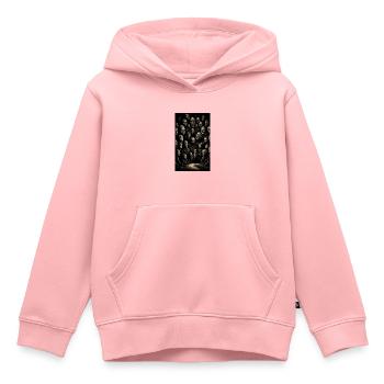 Unheimliches Großfamilientreffen - Kinder Premium Organic Hoodie - Rosa - Vorne - AI Model Kid Female (0cm)