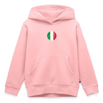 Italy Origin National colours Italian - Kids Premium Organic Hoodie - rose - Front - AI Model Kid Female (0cm)