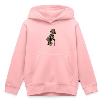 Stimmung des alten Mannes Zuckerrohr 1504 - Kinder Premium Organic Hoodie - Rosa - Vorne - AI Model Kid Female (0cm)