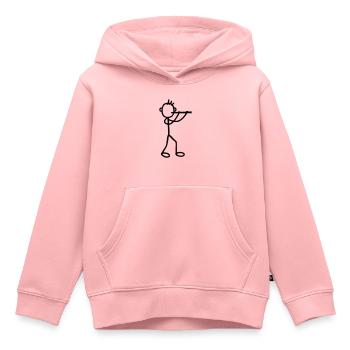 Flöter - Bläser - Kinder Premium Organic Hoodie - Rosa - Vorne - AI Model Kid Female (0cm)