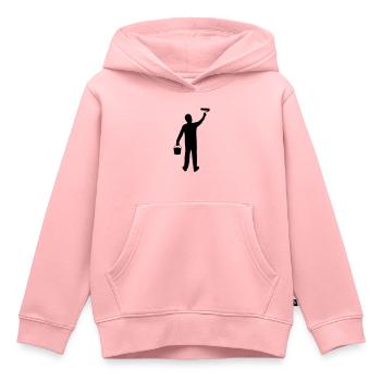 maler und lackierer - Kinder Premium Organic Hoodie - Rosa - Vorne - AI Model Kid Female (0cm)