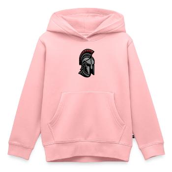 Leonidas Spartan Krieger Helm - Kinder Premium Organic Hoodie - Rosa - Vorne - AI Model Kid Female (0cm)