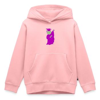 Alien Graduation - Sweat Premium à capuche enfant bio - rose - Devant - AI Model Kid Female (0cm)