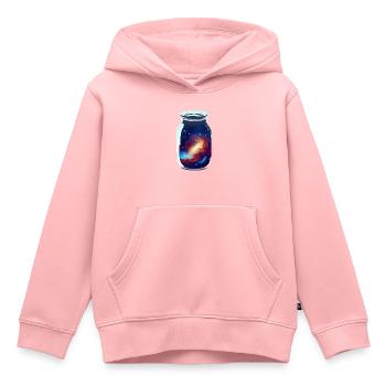 Raum in einem Glas eingeschlossen - Kinder Premium Organic Hoodie - Rosa - Vorne - AI Model Kid Female (0cm)