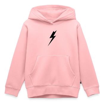 foudre - Sweat Premium à capuche enfant bio - rose - Devant - AI Model Kid Female (0cm)