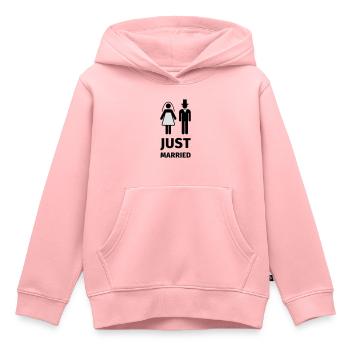 just married - Kids Premium Organic Hoodie - rose - Front - AI Model Kid Female (0cm)