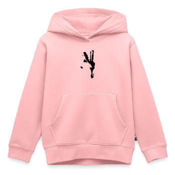peace - Kinder Premium Organic Hoodie - Rosa - Vorne - AI Model Kid Female (0cm)