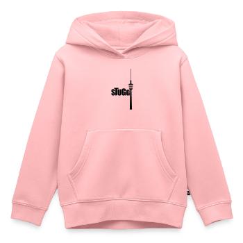 Stuggi Fernsehturm Stuttgart 0711 Kessel Motive - Kinder Premium Organic Hoodie - Rosa - Vorne - AI Model Kid Female (0cm)