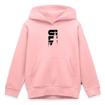 ulm - Sweat Premium à capuche enfant bio - rose - Devant - AI Model Kid Female (0cm)