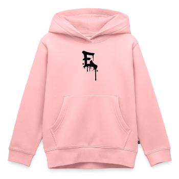 E graffiti drops Farbklex blood spray - Kids Premium Organic Hoodie - rose - Front - AI Model Kid Female (0cm)