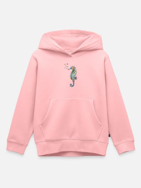 Seepferdchen - Kinder Premium Organic Hoodie - Rosa