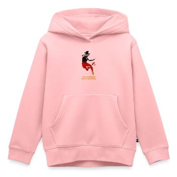 Frauenfußball - Kinder Premium Organic Hoodie - Rosa - Vorne - AI Model Kid Female (0cm)
