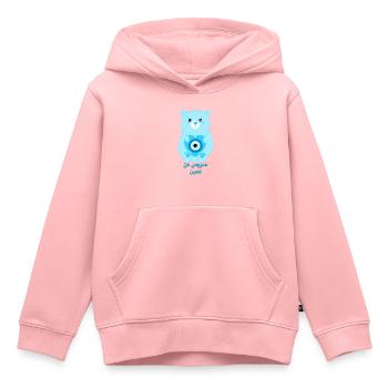 Böser-Blick-Schutzbär, arabischeGlücksbringer - Kinder Premium Organic Hoodie - Rosa - Vorne - AI Model Kid Female (0cm)