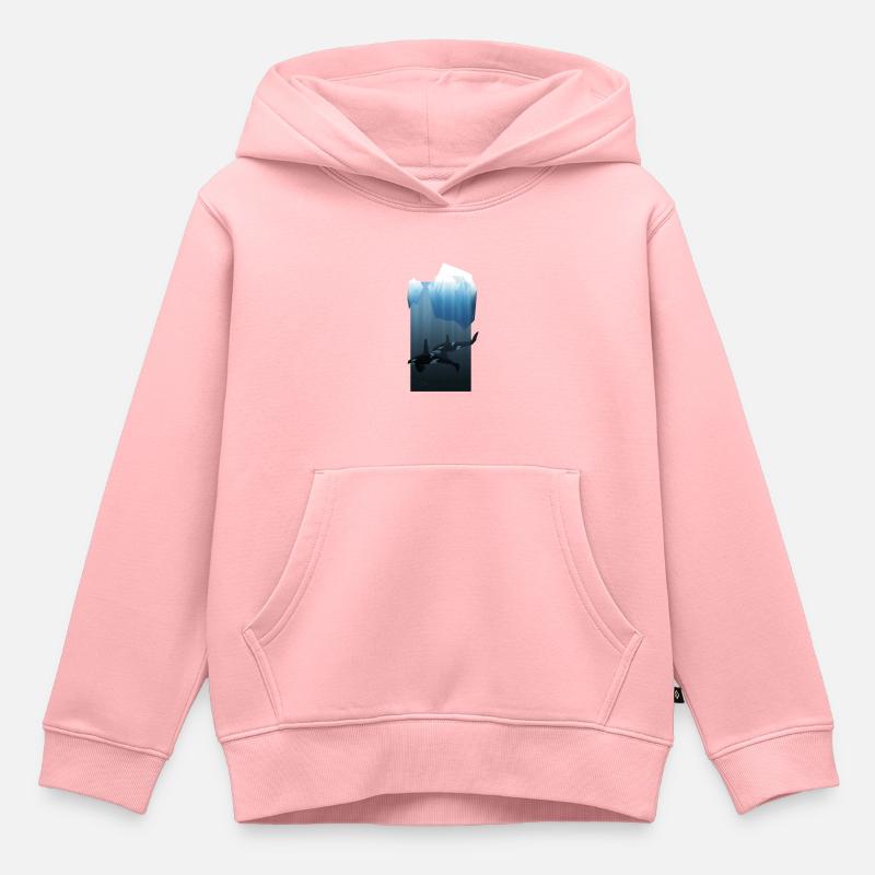 Orque - Sweat Premium à capuche enfant bio - rose