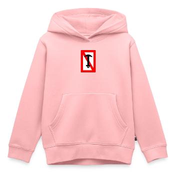 Interdiction d’ancre - navire d’ancre, capitaine de voilier - Sweat Premium à capuche enfant bio - rose - Devant - AI Model Kid Female (0cm)