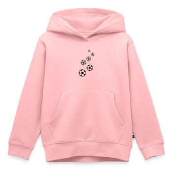 Soccer soccer - Sweat Premium à capuche enfant bio - rose - Devant - AI Model Kid Female (0cm)