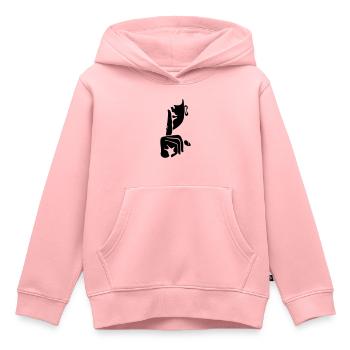 Stille - Kinder Premium Organic Hoodie - Rosa - Vorne - AI Model Kid Female (0cm)