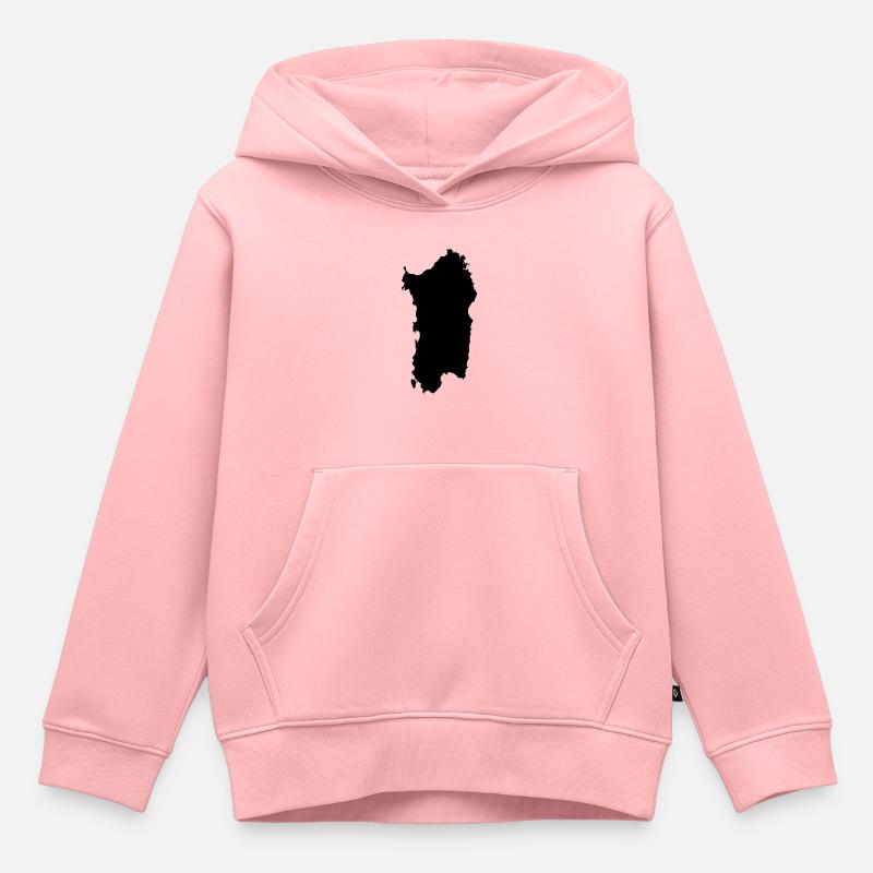 Sardaigne - Sweat Premium à capuche enfant bio - rose