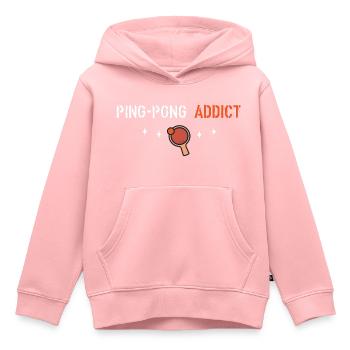 Ping-Pong-Süchtige - Kinder Premium Organic Hoodie - Rosa - Vorne - AI Model Kid Female (0cm)