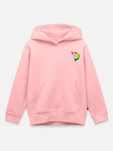 My Little Pony Retro Embroidery - Kids Premium Organic Hoodie - rose