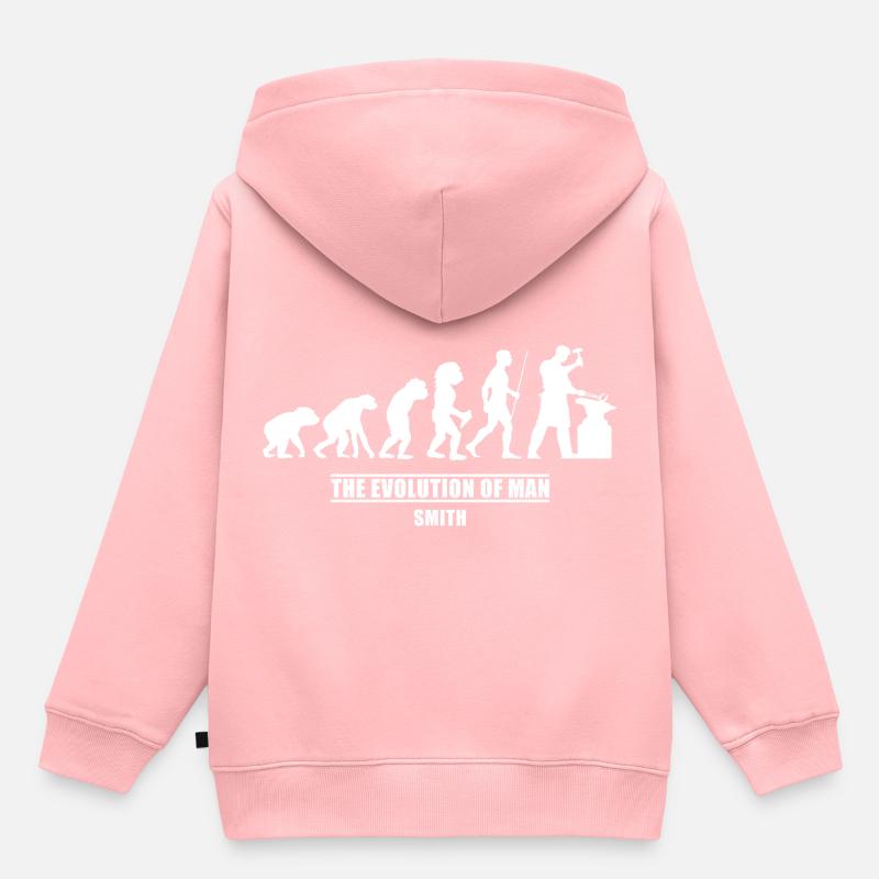 blacksmith evolution - Kids Premium Organic Hoodie - rose