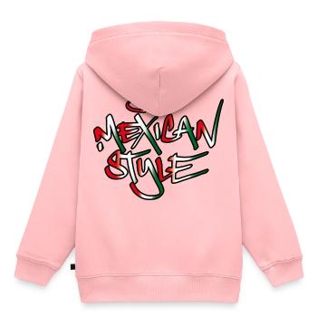 Mexican Style - Kinder Premium Organic Hoodie - Rosa - Hinten - AI Model Kid Female (0cm)