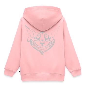 Chat grincheux - Sweat Premium à capuche enfant bio - rose - Dos - AI Model Kid Female (0cm)
