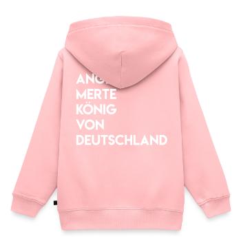 Angelo Merte König von Deutschland - Kinder Premium Organic Hoodie - Rosa - Hinten - AI Model Kid Female (0cm)