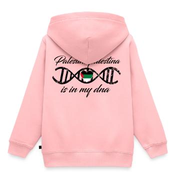 love my dns dna land country Palestine palestina - Kids Premium Organic Hoodie - rose - Back - AI Model Kid Female (0cm)