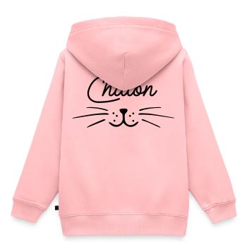 Chaton - Sweat Premium à capuche enfant bio - rose - Dos - AI Model Kid Female (0cm)