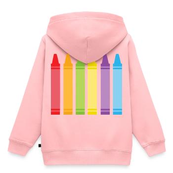 pencils - Kids Premium Organic Hoodie - rose - Back - AI Model Kid Female (0cm)