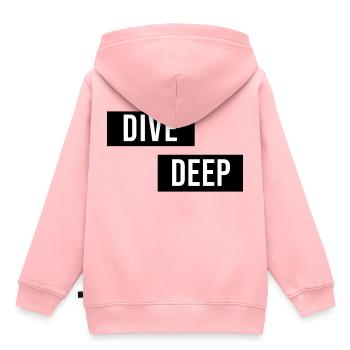 Dive Deep Inspiration - Kids Premium Organic Hoodie - rose - Back - AI Model Kid Female (0cm)