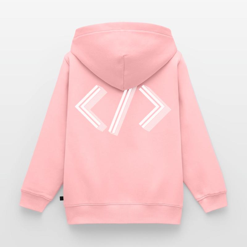 Retro Bracket's - Full Stack Developer HTML XML Kinder Premium Organic Hoodie