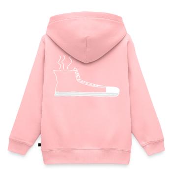 Pots de chaussures cadeau chaussures de sport de mode - Sweat Premium à capuche enfant bio - rose - Dos - AI Model Kid Female (0cm)