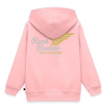 Road Runner Motorsport Road - Sweat Premium à capuche enfant bio - rose - Dos - AI Model Kid Female (0cm)