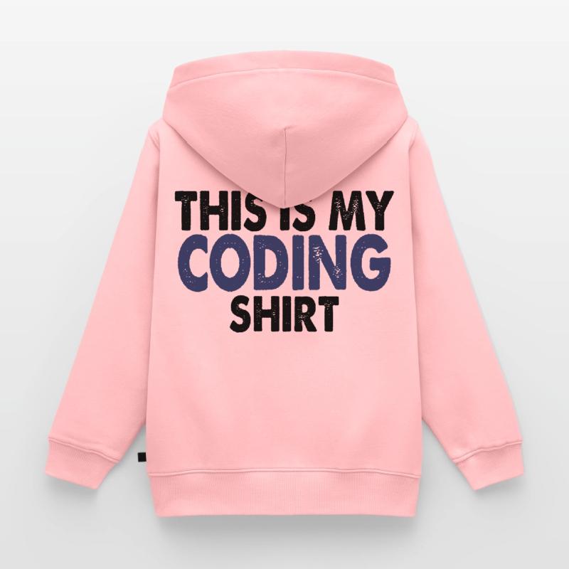 Coding nerd computer programming Kids Premium Organic Hoodie