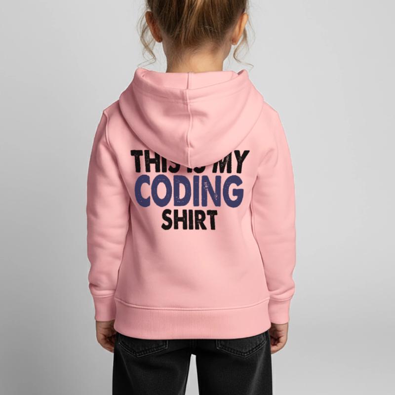 Coding nerd computer programming Kids Premium Organic Hoodie