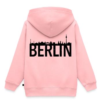 Berlin skyline - Kids Premium Organic Hoodie - rose - Back - AI Model Kid Female (0cm)