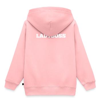 Lady patron - Sweat Premium à capuche enfant bio - rose - Dos - AI Model Kid Female (0cm)