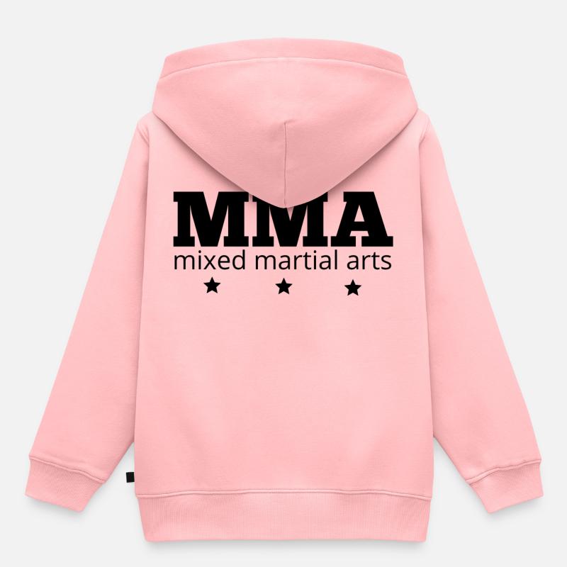 MMA - Sweat Premium à capuche enfant bio - rose