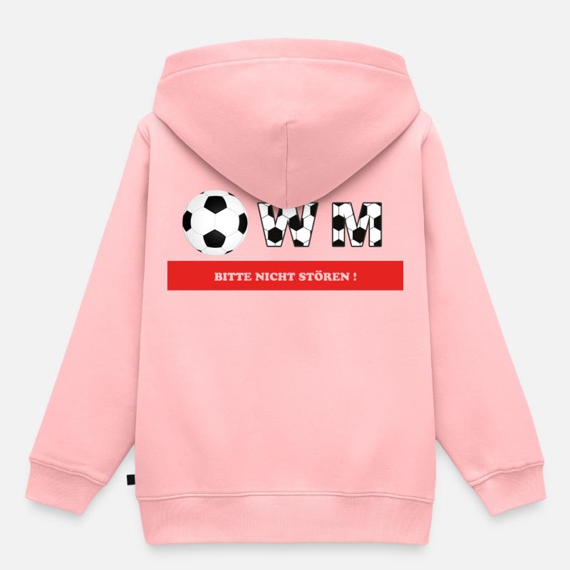 WM S'il vous plaît ne pas déranger! - Sweat Premium à capuche enfant bio - rose