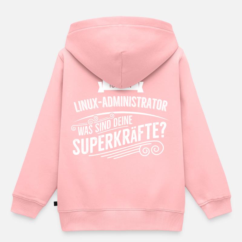 Linux Administrator - Kinder Premium Organic Hoodie - Rosa