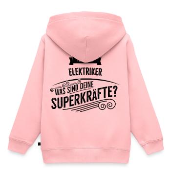 Elektriker - Kinder Premium Organic Hoodie - Rosa - Hinten - AI Model Kid Female (0cm)