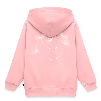Pissenlits pissenlits - Sweat Premium à capuche enfant bio - rose - Dos - AI Model Kid Female (0cm)