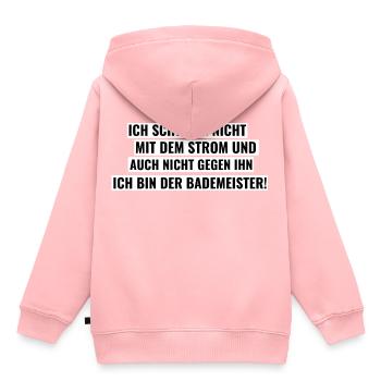 Bademeister - Kinder Premium Organic Hoodie - Rosa - Hinten - AI Model Kid Female (0cm)