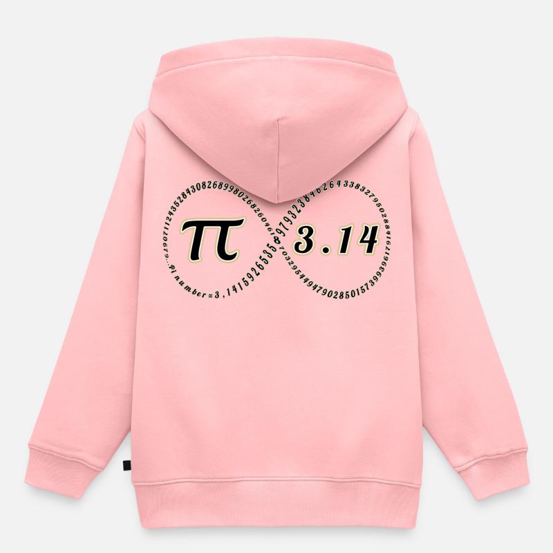 Pi - Sweat Premium à capuche enfant bio - rose