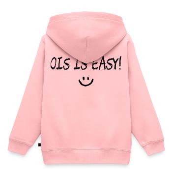 Ois is easy! Bavarian saying - Kids Premium Organic Hoodie - rose - Back - AI Model Kid Female (0cm)